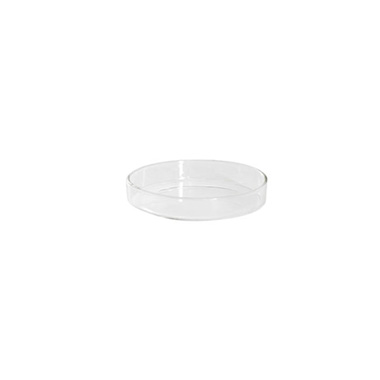 Round Glass Candle Plate Clear (7.5cmx1.5cmH)
