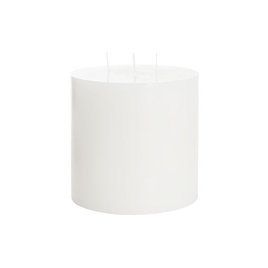 Pillar Candle 3 Wick 95Hr White (15x14.5cmH)