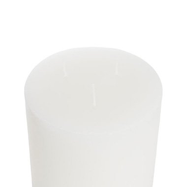 Pillar Candle 3 Wick 95Hr White (15x14.5cmH)