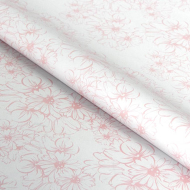 Wrapping Paper Rolls - Counter Handi Roll Gloss Daisy Bunch Pink White (70cmx10m)