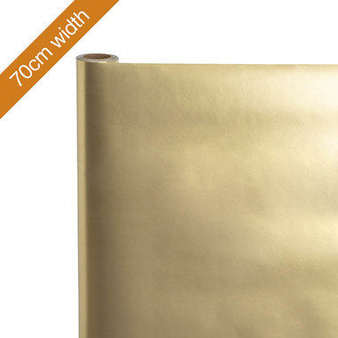 Wrapping | Paper 001 - Wrapping Paper Rolls - Wrapping Paper Counter Handi Roll Gloss Gold (70cmx25m)