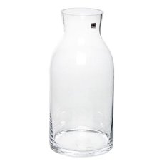 Clear Glass Vases - Glass Bottle Dome Vase Clear (14Dx30cmH)