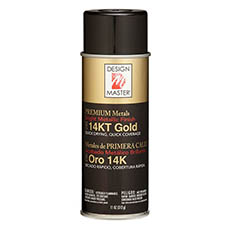 Metallic Spray Paint - Design Master Spray Premium Metals 14KT Gold (312g)