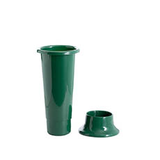Ideal Flower Display Vase with Base 4L Green (14x35cmH)
