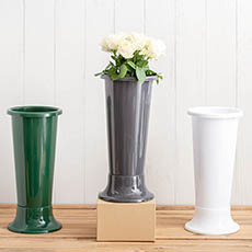 Ideal Flower Display Vase with Base 7L Green (18x45cmH)