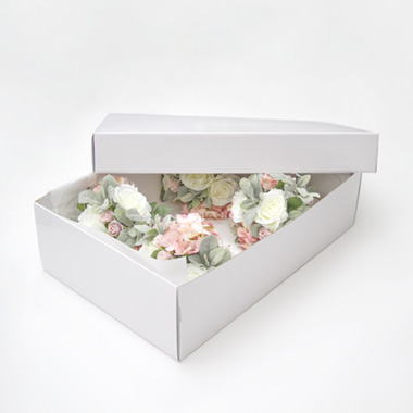 Wedding and Christening Dress Box Gloss White (72x39x20cmH)