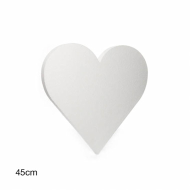 Other Polystyrene Shapes - Polystyrene Heart Solid 18 (W45cmx45cmx5cm)