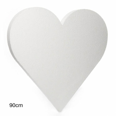 Other Polystyrene Shapes - Polystyrene Heart Solid 36 (W90cmx90cmx5cm)