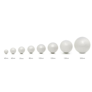 Polystyrene Ball (60mm) Pack 16