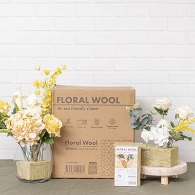 Floral Wool Floral Design Medium 20 Bricks (20x12x8.5cmH)