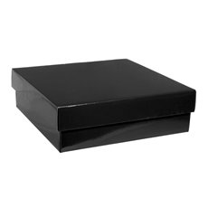 Hamper Boxes - Gourmet Box Square Large Black (28x28x9cmH)