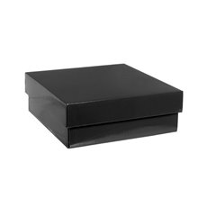 Hamper Boxes - Gourmet Box Square Small Black (24x24x9cmH)