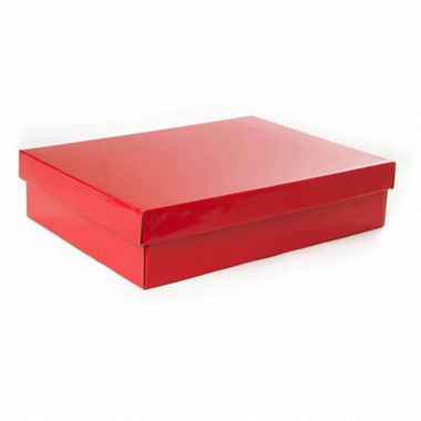 Gourmet Box Rectangle Large Red (40x30x9cmH)