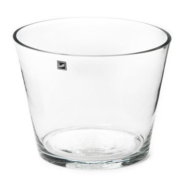 Glass Cylinder Vases - Bravo Glass Pot Clear (25cmDx20cmH)