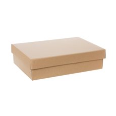 Hamper Boxes - Gourmet Box Rectangle Small Brown Kraft (33x23x9cmH)