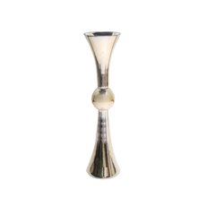 Decorative Glass Vases - Glass Trumpet Vase Tall Champagne (29x23x63cmH)
