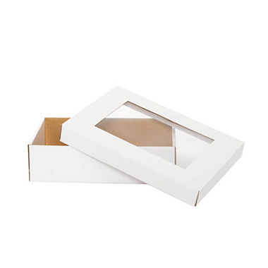 Gourmet Grazing Gift Box Window Small White (33x23x9cmH)
