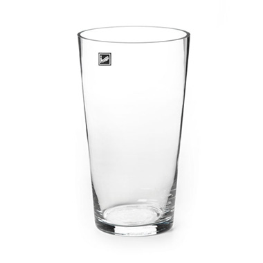 Glass Cylinder Vases - Glass Conical Floral Vase Clear (14Dx25cmH)