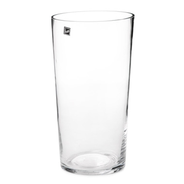 Glass Cylinder Vases - Glass Conical Floral Vase Clear (14Dx30cmH)