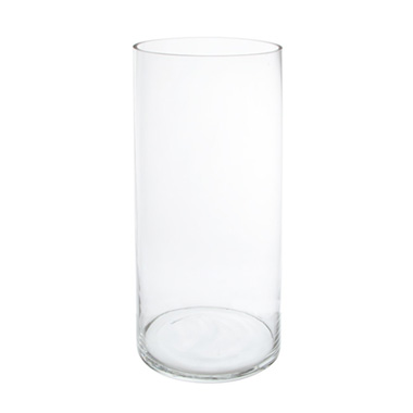  - Glass Cylinder Vase Clear (20Dx40cmH)