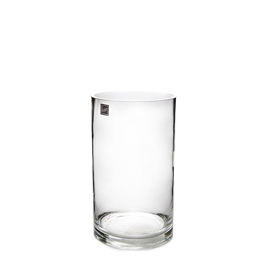 Glass Cylinder Vase Clear (12Dx22cmH)