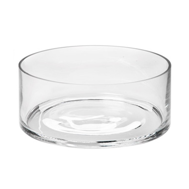Glass Float Bowl Clylinder Clear (25x9cmH)