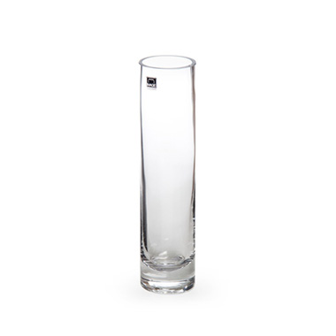 Glass Cylinder Vase Flora Clear (6Dx25cmH)