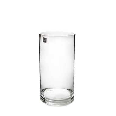 Glass Cylinder Vase Clear (12Dx28cmH)