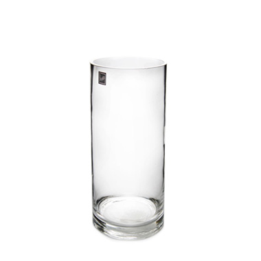 Glass Cylinder Vase Clear (10Dx30cmH)