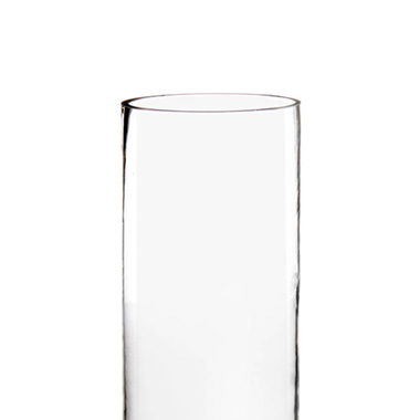 Glass Cylinder Vase Clear (12Dx30cmH) Promo