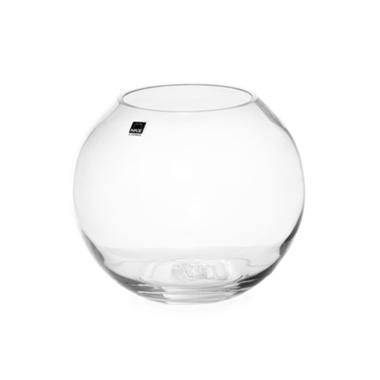 Fish Bowl Vases - Glass Fish Bowl 18cm Clear (11TDx18Dx16cmH)