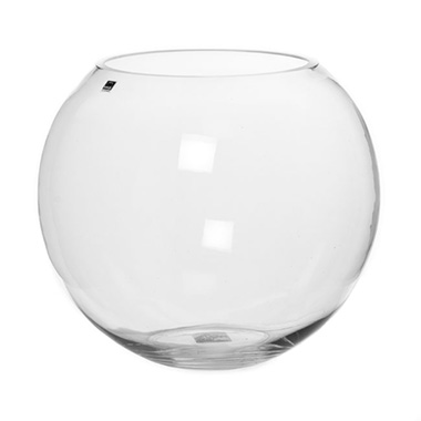 Fish Bowl Vases - Glass Fish Bowl 33cm Clear (19.5TDx33Dx32cmH)