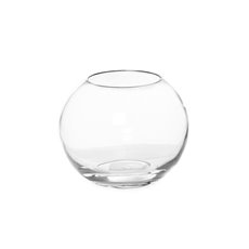 Fish Bowl Vases - Glass Promo Fish Bowl 15cm Clear (10TDx15Dx12cmH)