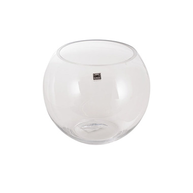 Fish Bowl Vases - Glass Fish Bowl 20cm Clear Promo (20Dx17.5cmH)