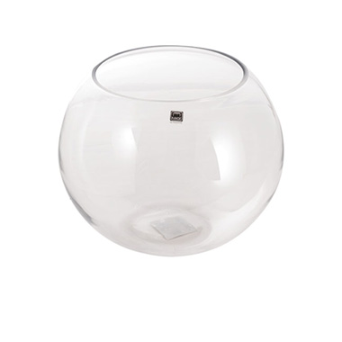 Fish Bowl Vases - Glass Fish Bowl 25cm Clear Promo (25Dx19.5cmH)