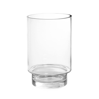 Hurricane Glass Vases - Glass Hurricane Vase Florence Clear (16Dx25cmH)