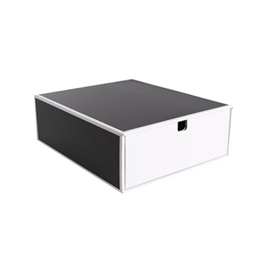Hamper Boxes - Hamper Gift Drawer Box Medium Silhouette Black (36x30x12cmH)