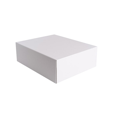 Hamper Gift Drawer Box Medium White (36x30x12cmH)