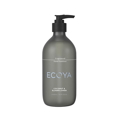 Ecoya Body Care - Ecoya Coconut & Elderflower Fragranced Hand Sanitiser 450ml