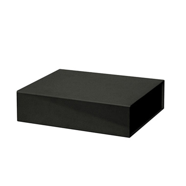 Hamper Boxes - Gourmet Gift Box Magnetic Flap Large Black (38x26x9.5cmH)