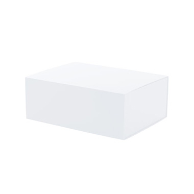 Magnetic Boxes - Gourmet Gift Box Magnetic Flap Medium White (32x24x12cmH)