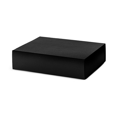 Gourmet Gift Box Magnetic Flap Medium Black (32x24x9cmH)