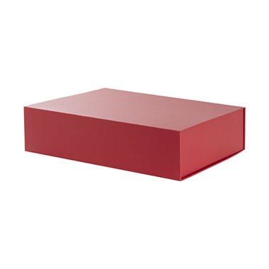 Hamper Boxes - Gourmet Gift Box Magnetic Flap Medium Red (32x24x9cmH)