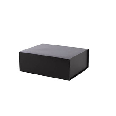 Hamper Boxes - Gourmet Gift Box Magnetic Flap Small Black (25x20x9cmH)