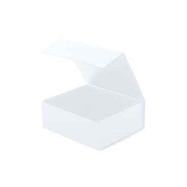 Gourmet Gift Box Magnetic Flap Small White (25x20x9cmH)