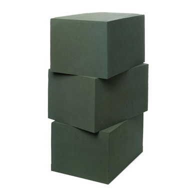 Large Floral Foam Blocks & Sheets - Strass Jumbo Brick Floral Foam 3 Bricks (18x32x23cmH)