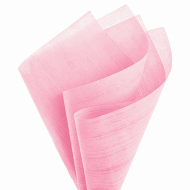 Nonwoven Flower Wrapping Paper - Nonwoven Embossed Wrap Sheets Bamboo Pink (50x70cm) Pack 50