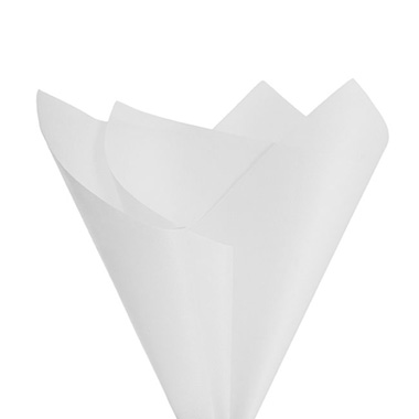 Nonwoven Premium Embossed Wrap Sheets White Pk 50 (50x70cm)