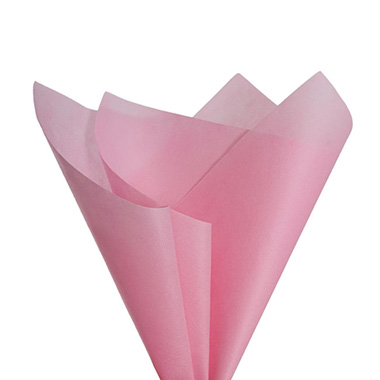 Nonwoven Flower Wrapping Paper - Nonwoven Premium Embossed Wrap Sheets Pink Pk 50 (50x70cm)