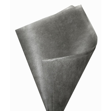 Nonwoven Flower Wrapping Paper - Nonwoven Wrap Sheets NOVA Metallic Silver (50x70cm) Pack 50